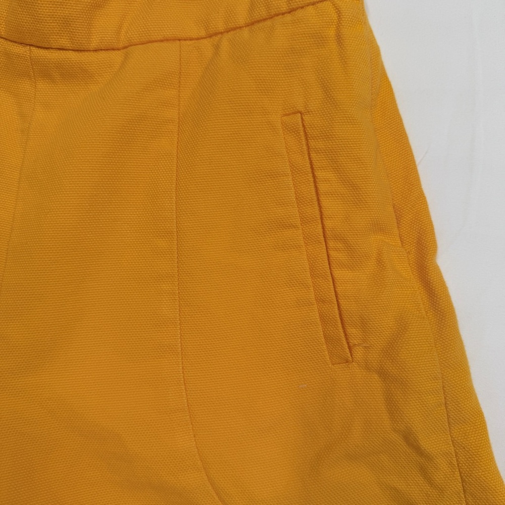 Zara Mustard Yellow High-Rise Shorts Women’s XS - Picture 6 of 8